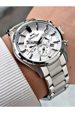 ساعت مچی سفید مردانه 41-45 میلی متر Slazenger - کد 905768188