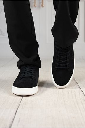 کفش اسنیکر مشکی مردانه چرم اصل DAXİS Sportwear Company - کد 905784852