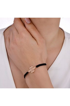 دستبند طلا قرمز زنانه 14 عیار Ariş - کد 97981579
