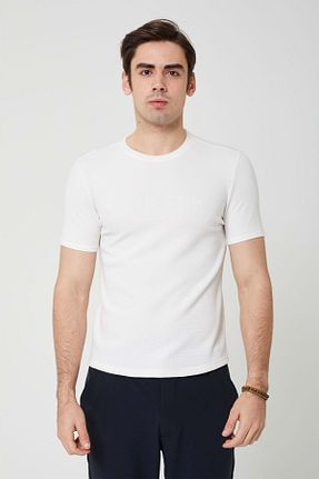 تیشرت سفید مردانه رگولار COONLESS - کد 905780123