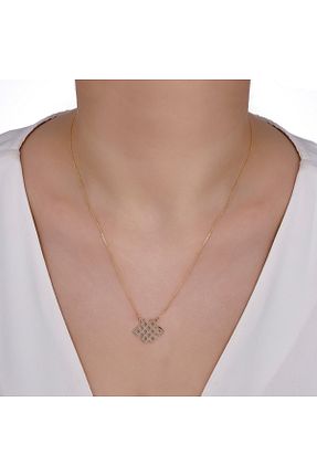 گردنبند طلا زرد زنانه 14 عیار Ariş - کد 857198852