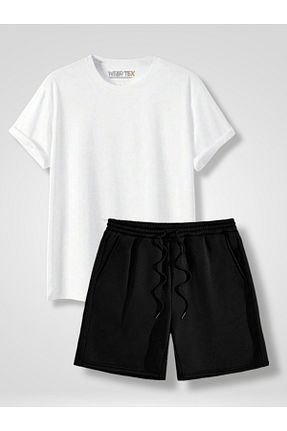 ست بالاتنه و پائین تنه مشکی مردانه بافتنی WEARTEX - کد 905789806
