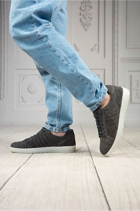 کفش اسنیکر طوسی مردانه چرم اصل DAXİS Sportwear Company - کد 905792882