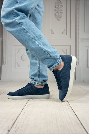 کفش اسنیکر آبی مردانه چرم اصل DAXİS Sportwear Company - کد 905792762