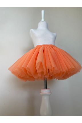 دامن نارنجی بچه گانه پلی استر MODA - کد 905808394