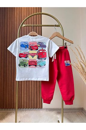 ست کرمکن اسپرت قرمز بچه گانه %100 پنبه KidsSel - کد 917685052