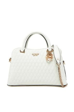 کیف دوشی سفید زنانه پلی اورتان Guess - کد 905843933