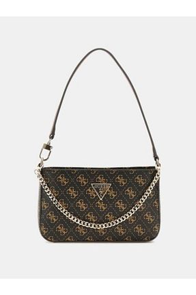 کیف دوشی بژ زنانه پارچه ای Guess - کد 898341420