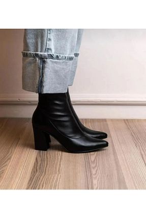 بوت / نیم بوت مشکی زنانه Polar CİMİLİ SHOES - کد 855621050