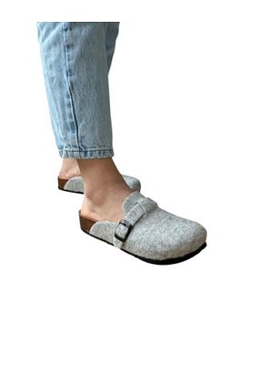 دمپائی خانگی طوسی زنانه پارچه ای COMFORT OF PANTOFOLE - کد 786033093