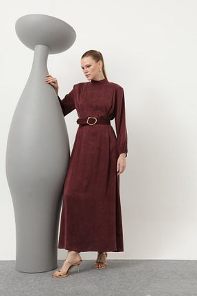 لباس زرشکی زنانه بافتنی ByMeralYurtdaş butik - کد 905939909