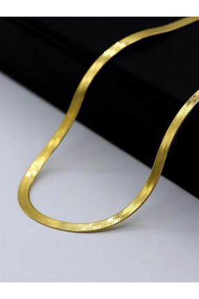 گردنبند استیل ( فولاد ) طلائی زنانه استیل ضد زنگ MAVEGA - کد 870242733