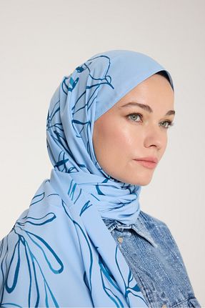 شال آبی زنانه PURESCARFS - کد 917790079