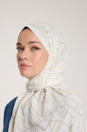 شال بژ زنانه Medine İpeği PURESCARFS - کد 905957716