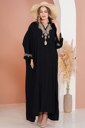 لباس سایز بزرگ مشکی زنانه ویسکون Eceyaman moda - کد 920516045