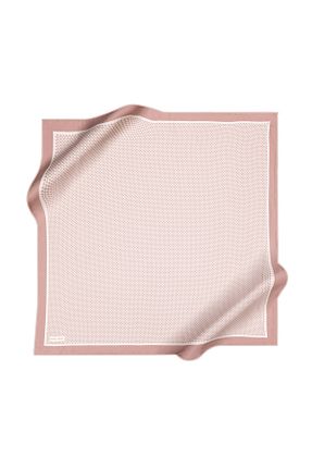 روسری بژ کرپ ساتن ابریشم Pierre Cardin - کد 917794686