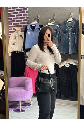کیف دستی مشکی زنانه سایز متوسط TRENDBUTİK - کد 899171184
