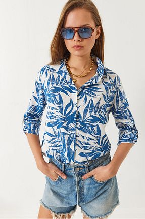 پیراهن آبی زنانه رگولار Bianco Lucci - کد 906014039