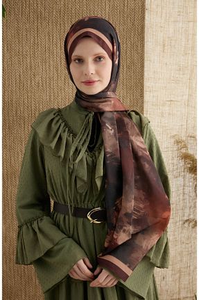 شال قهوه ای زنانه Fatma Atasoy - کد 906021792
