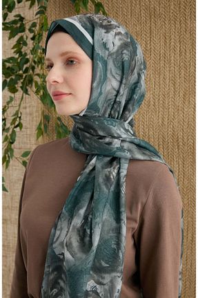 شال خاکی زنانه Fatma Atasoy - کد 906018126