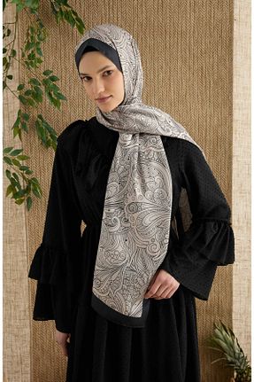 شال طوسی زنانه Fatma Atasoy - کد 906017513
