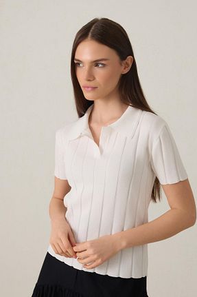 پلیور نباتی زنانه ساده Setre - کد 906023892