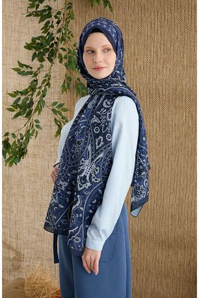 شال سرمه ای زنانه Fatma Atasoy - کد 906016653