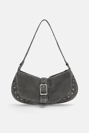کیف دوشی طوسی زنانه Pull & Bear - کد 906018525