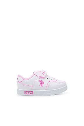 کفش اسنیکر سفید بچه گانه چسبی U.S. Polo Assn. - کد 89952490