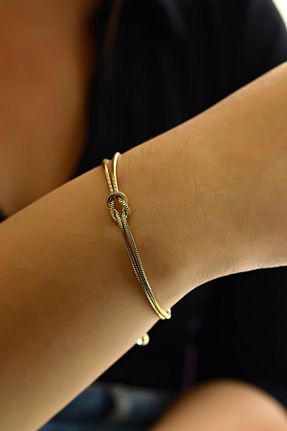 دستبند طلا زرد زنانه 14 عیار SEMİZ KUYUMCULUK - کد 699204001