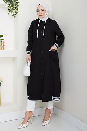 کلاه و ابایا مشکی زنانه جین hafsamina - کد 906085329