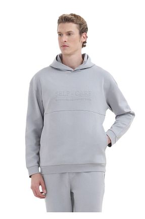 سوئیشرت طوسی مردانه چاپی Ramsey - کد 776831563
