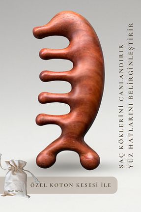 ابزار ماساژ صورت قهوه ای Gua Sha NATUROVA - کد 793865236