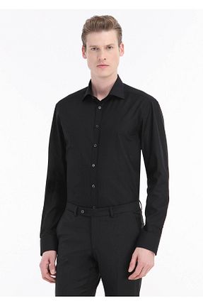 پیراهن مشکی مردانه رگولار Ramsey - کد 711474249