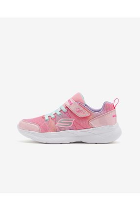 کفش اسنیکر صورتی بچه گانه چسبی Skechers - کد 793073172