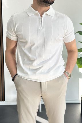تیشرت سفید مردانه رگولار Edwox - کد 906088168