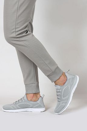 کفش اسنیکر طوسی مردانه بدون بند Jump - کد 894074351