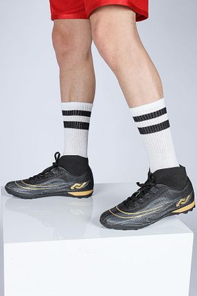کفش فوتبال چمن مصنوعی مشکی مردانه پلاستیک Jump - کد 738827506