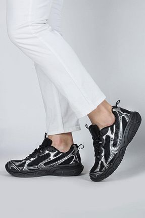 کفش اسنیکر مشکی مردانه بند دار Jump - کد 795478946