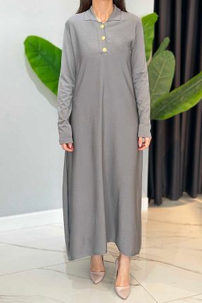 لباس حجاب طوسی زنانه رگولار Nuss - کد 906118461