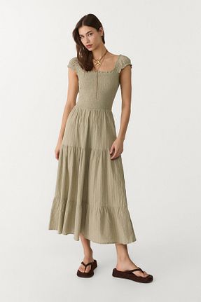 لباس خاکی زنانه بافتنی Stradivarius - کد 906120597