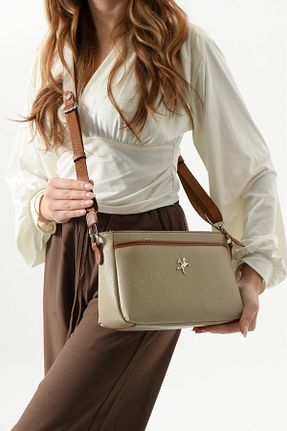 کیف پستچی بژ زنانه چرم مصنوعی Nas Bag - کد 896229146