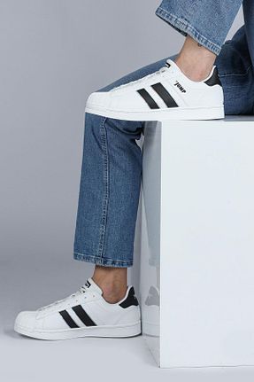 کفش اسنیکر سفید مردانه بند دار Jump - کد 738818911