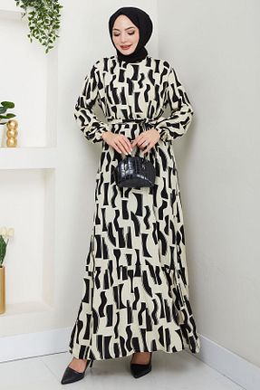 لباس حجاب بژ زنانه رگولار hafsamina - کد 906109958