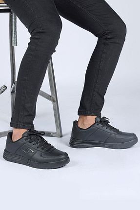 کفش اسنیکر مشکی مردانه بند دار Jump - کد 4389207