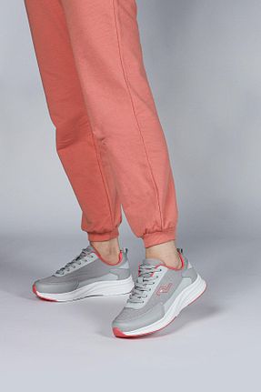 کفش اسنیکر طوسی زنانه بند دار Jump - کد 695009207