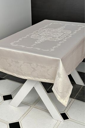 رومیزی بژ پلی استر Tropikhome - کد 906139976