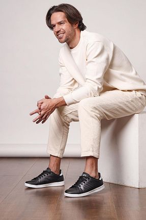 کفش پیاده روی مشکی مردانه چرم مصنوعی Jump - کد 2401729