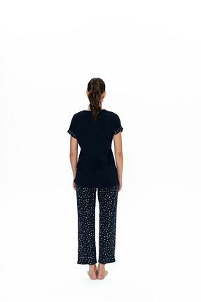 ست لباس راحتی سرمه ای زنانه Puantiyeli U.S. Polo Assn. - کد 906158916