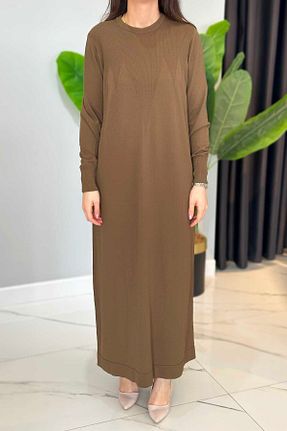 لباس حجاب خاکی زنانه رگولار Nuss - کد 906207912